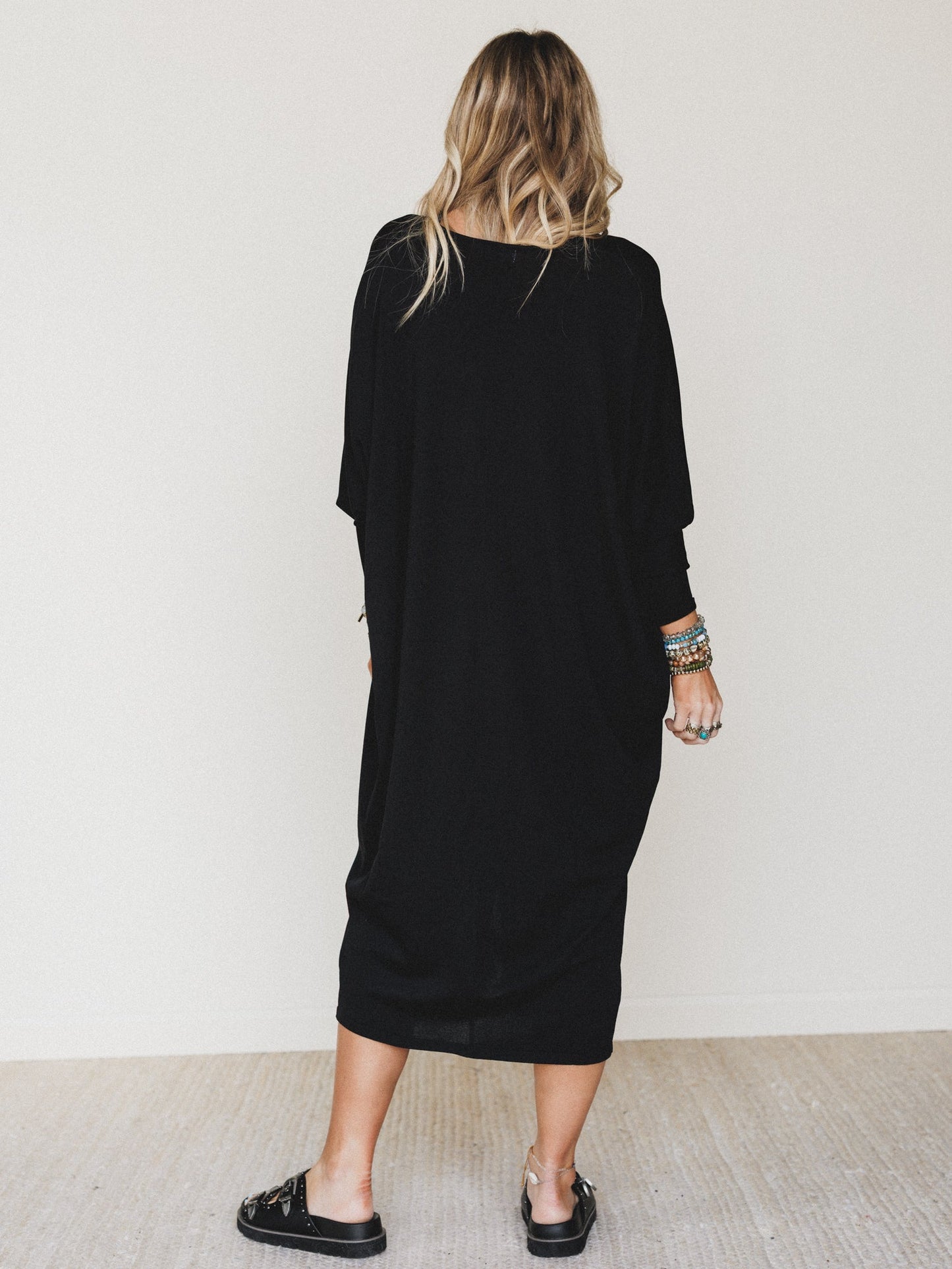 Harper Duster Dress - Black