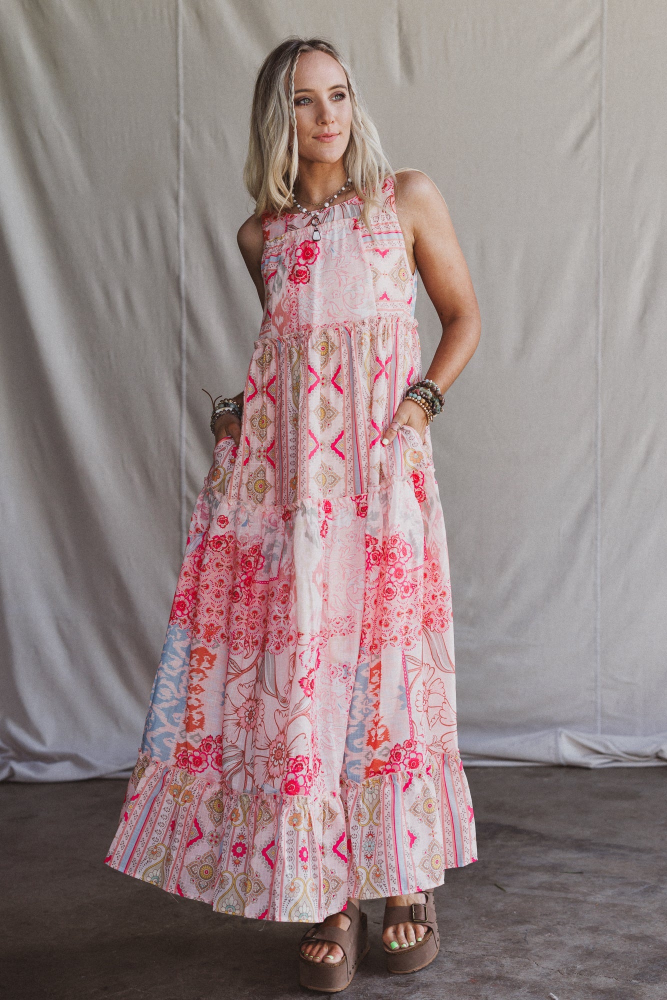 Maris Maxi Dress - Coral - Pre Order