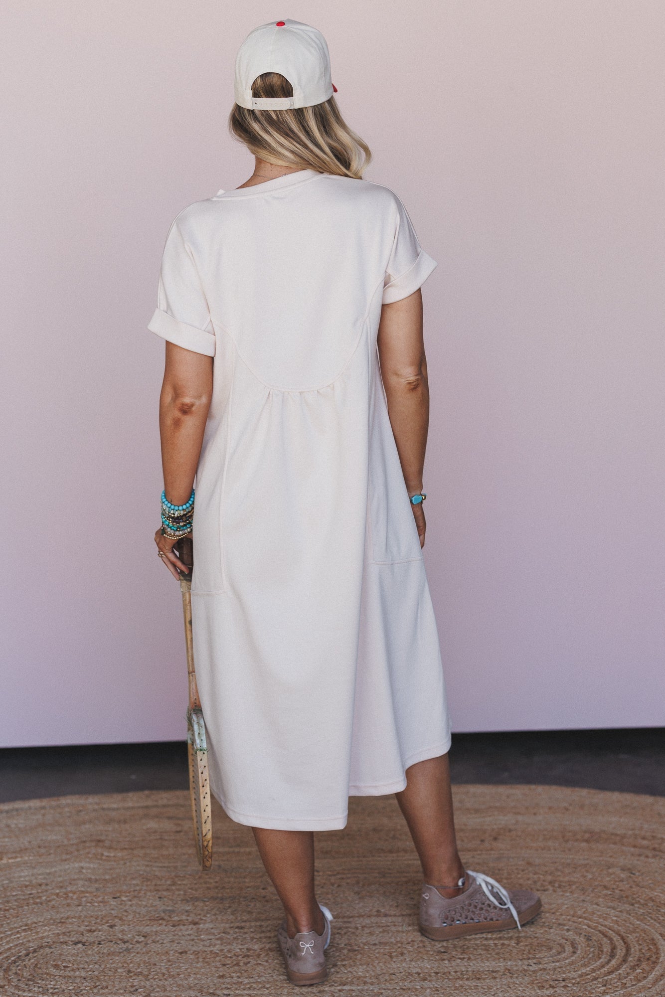 Coastal Mirage Maxi Dress - Cream