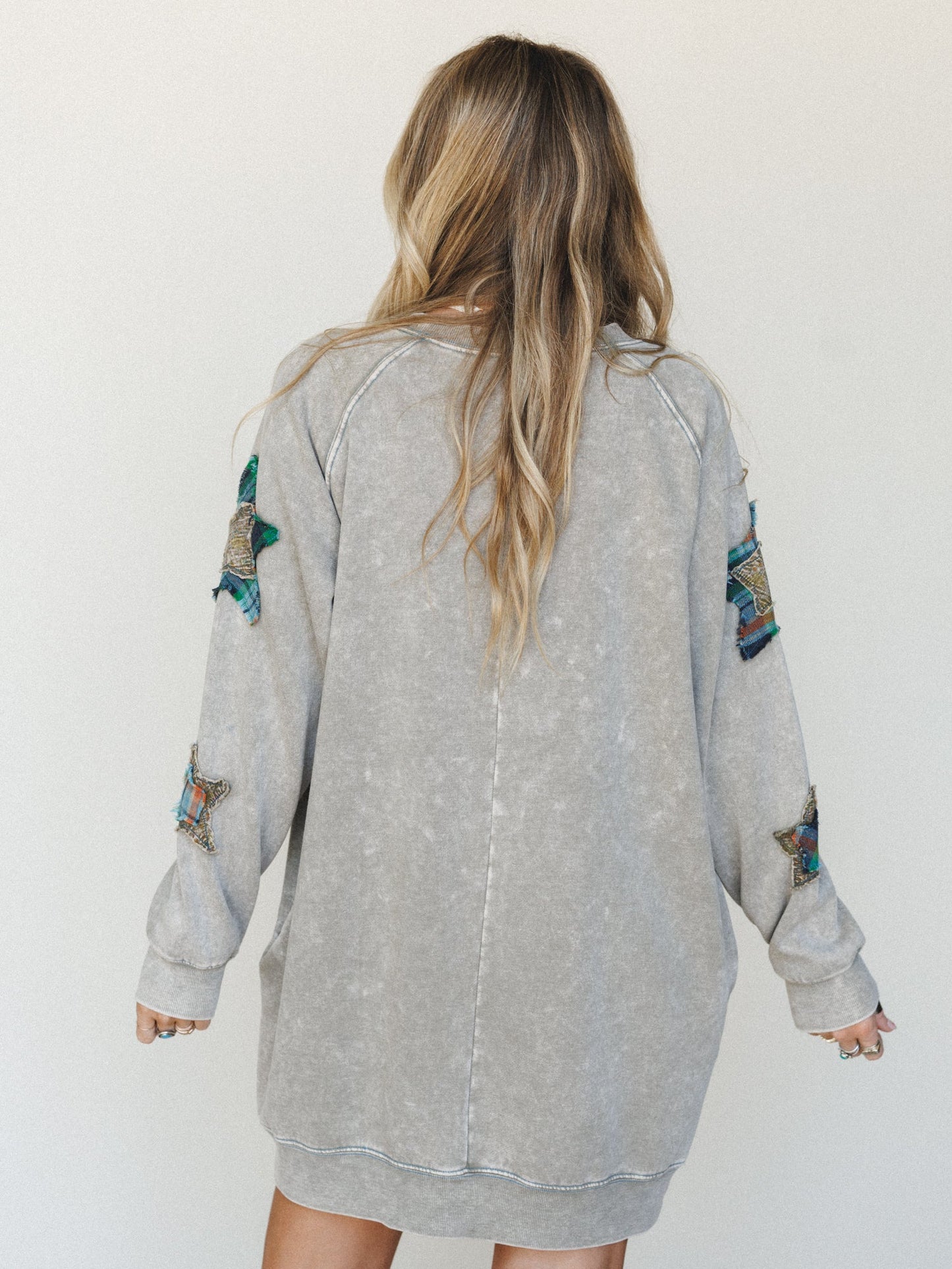 Starfall of Wonder Long Sleeve Dress
- Ash