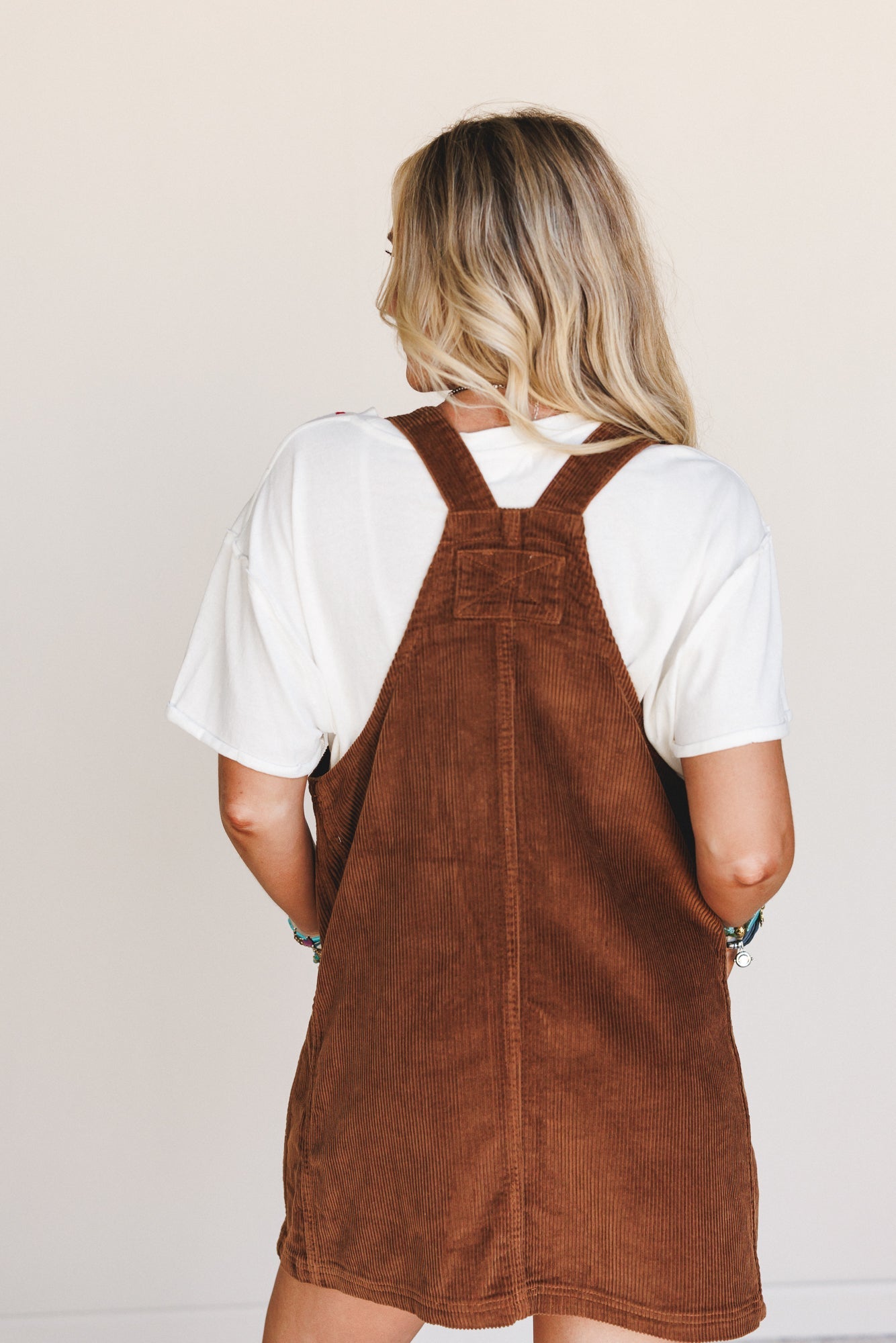 Lou Lou Overalls Dress - Camel