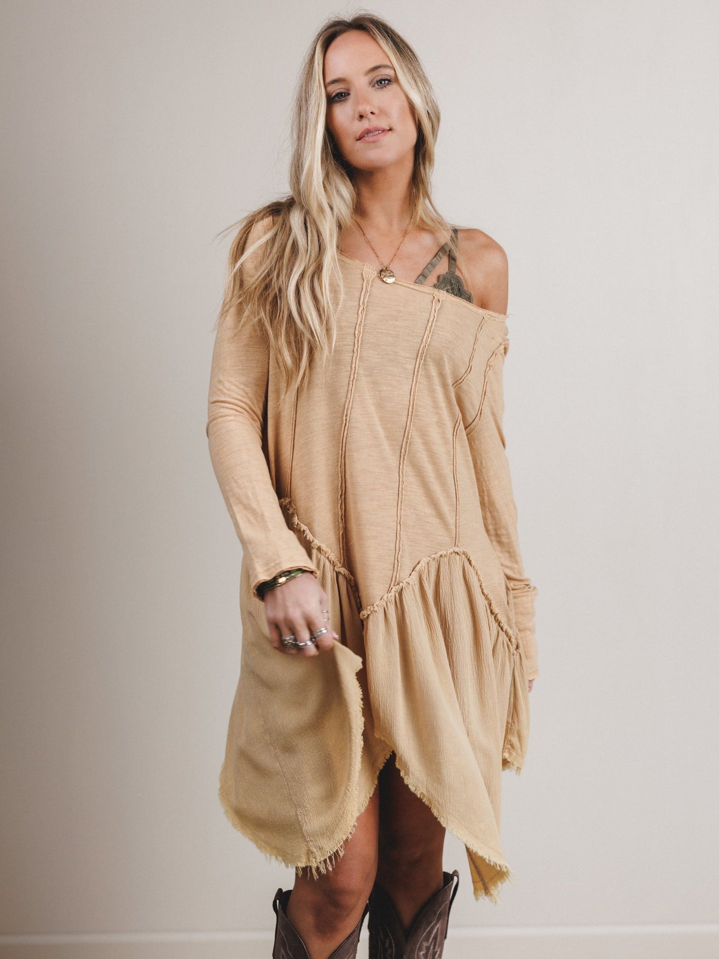 Full of Hope Dress - Biscuit