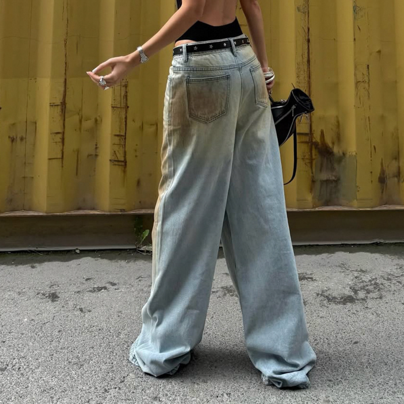 Pocket button medium rise jeans | Festival Outfits Women