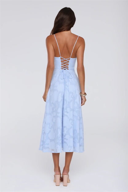 Tide Kissed Midi Dress Blue