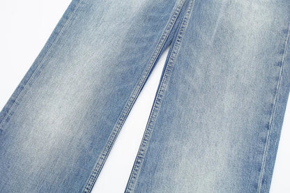 Women's Vintage Casual Mid Waist Baggy Jeans with Drawstring | Great for All Seasons