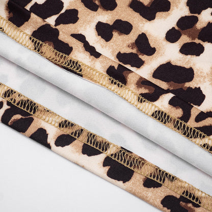 Leopard print pocket medium rise pant  | Festival Outfits Women