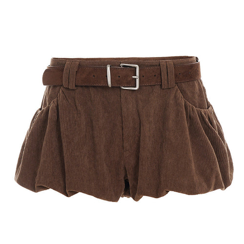 Corduroy low rise short pant  | Festival Outfits Women