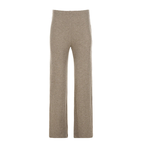 Waffle solid straight leg pant  | Festival Outfits Women