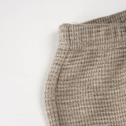 Waffle solid straight leg pant  | Festival Outfits Women