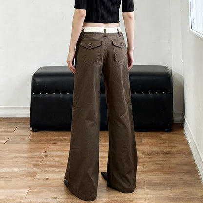 Pocket button low rise pant  | Festival Outfits Women