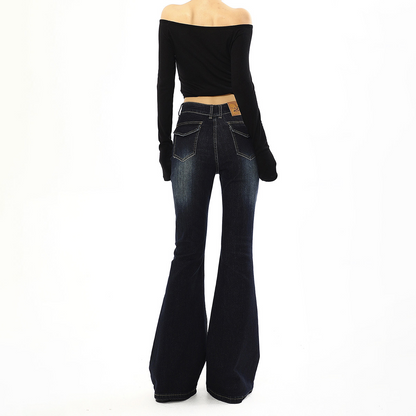 Button low rise wide leg jeans | Baggy Low Rise Jeans  | Festival Outfits Women