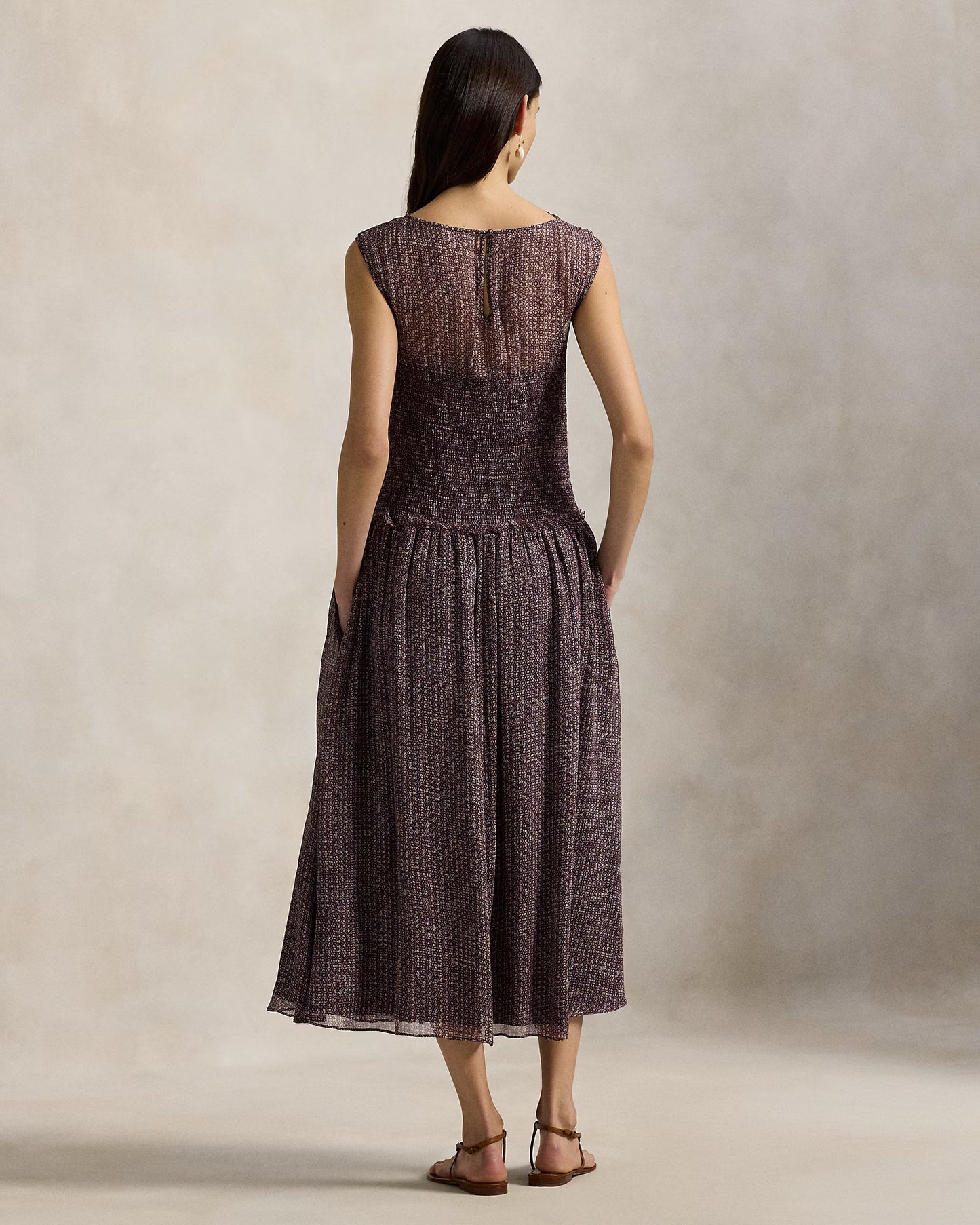 Crinkle Printed Dress
