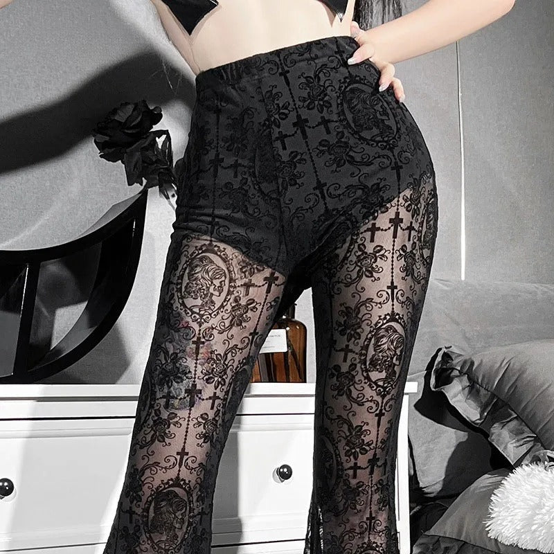 Gothic Lace Cargo Pants