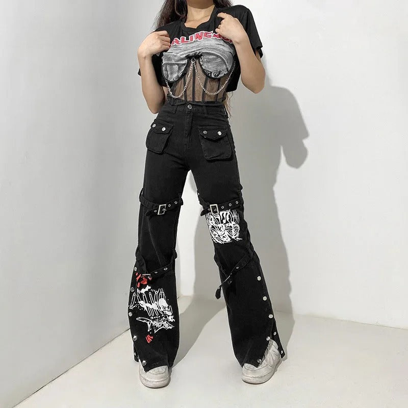 Print Street Style Pants
