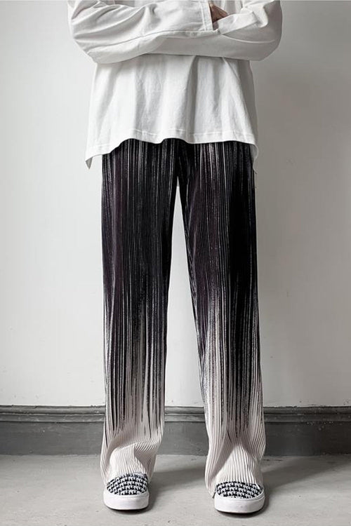 Loose Tie Dye Pleated Men Pants