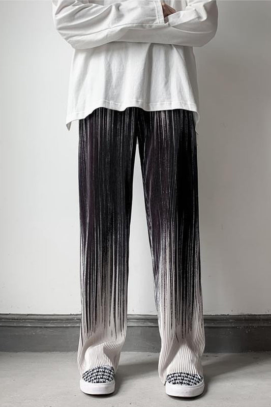 Loose Tie Dye Pleated Men Pants