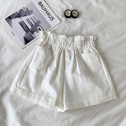 Elastic Waist Cute Colors Casual Shorts Pants