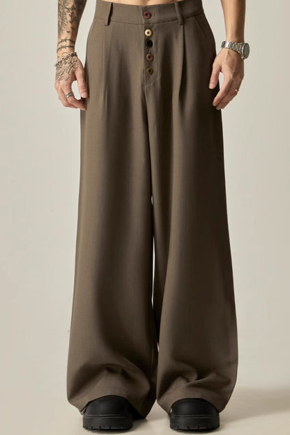 Vintage Relaxed Fluid Wide Leg Pants