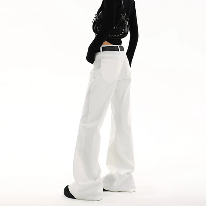 Pocket solid button zip-up straight leg | Baggy Low Rise Jeans  | Festival Outfits Women