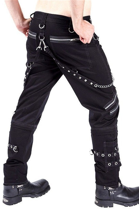 Gothic Punk Eyelet Harness Men's Cargo Pants