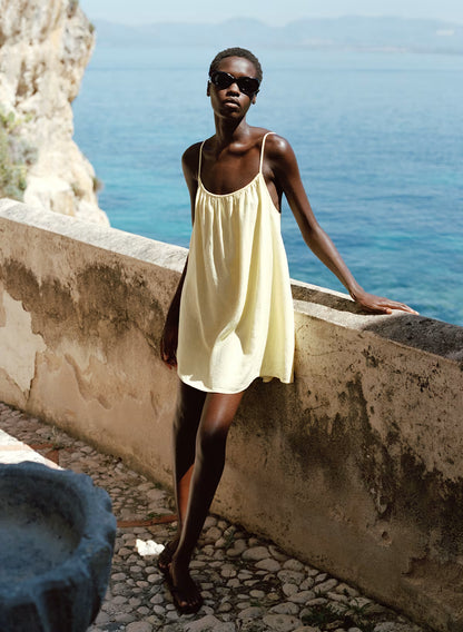 Wellbeing Linen Mini Dress