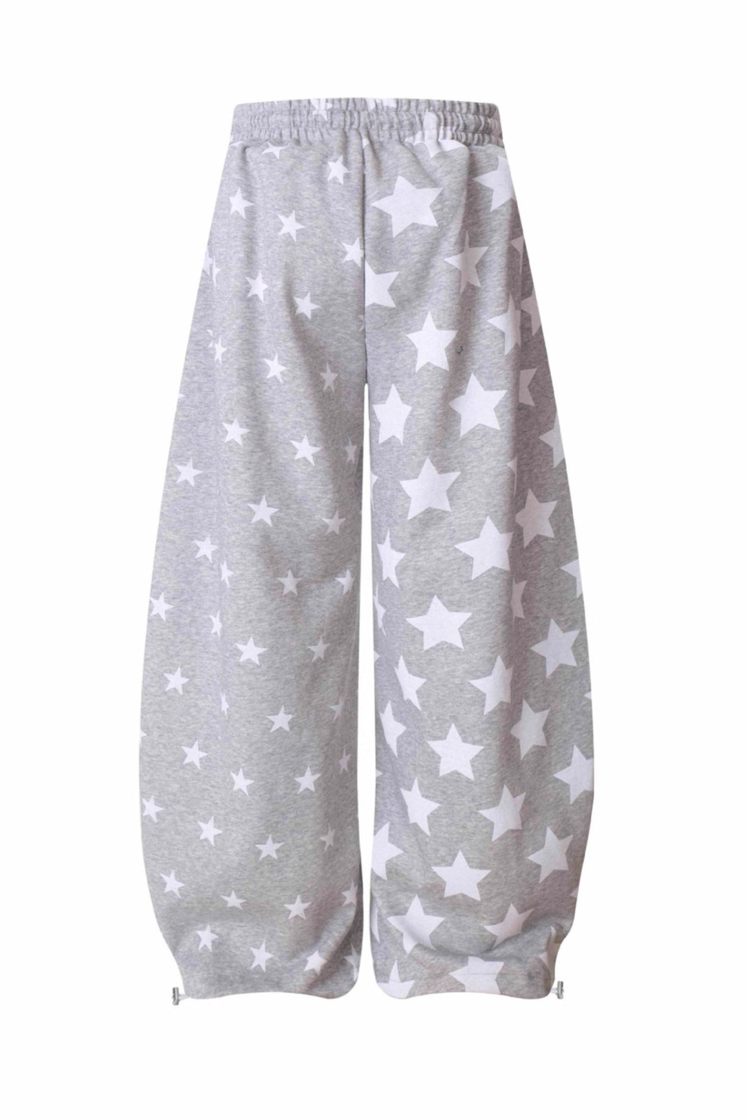 Star Print High Waist Wide-Leg Pants