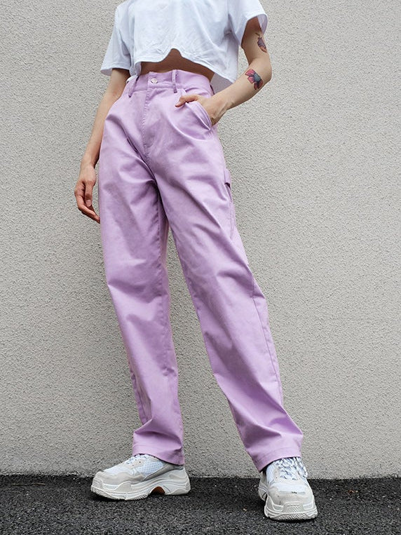 Purple Loose Trousers