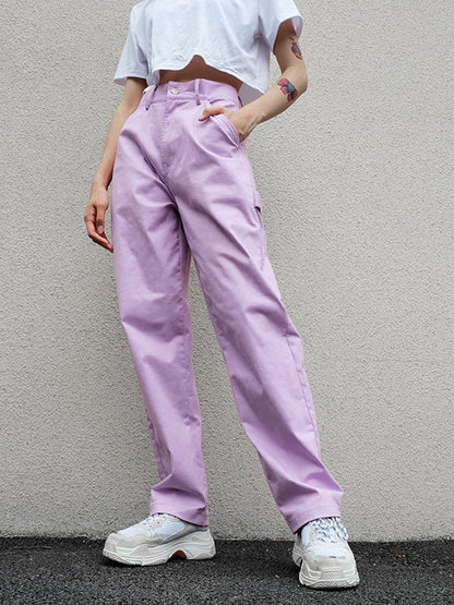 Purple Loose Trousers