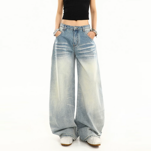 Cat whisker print pocket low rise straight leg | Baggy Low Rise Jeans  | Festival Outfits Women