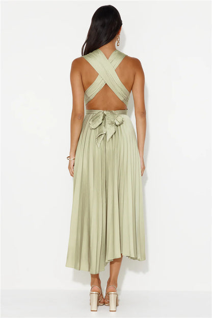 Prime Asset Midi Dress Lime