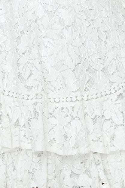 Knew You Were Trouble Dress White