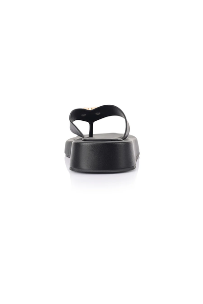 Bosley Platform Thongs - Black