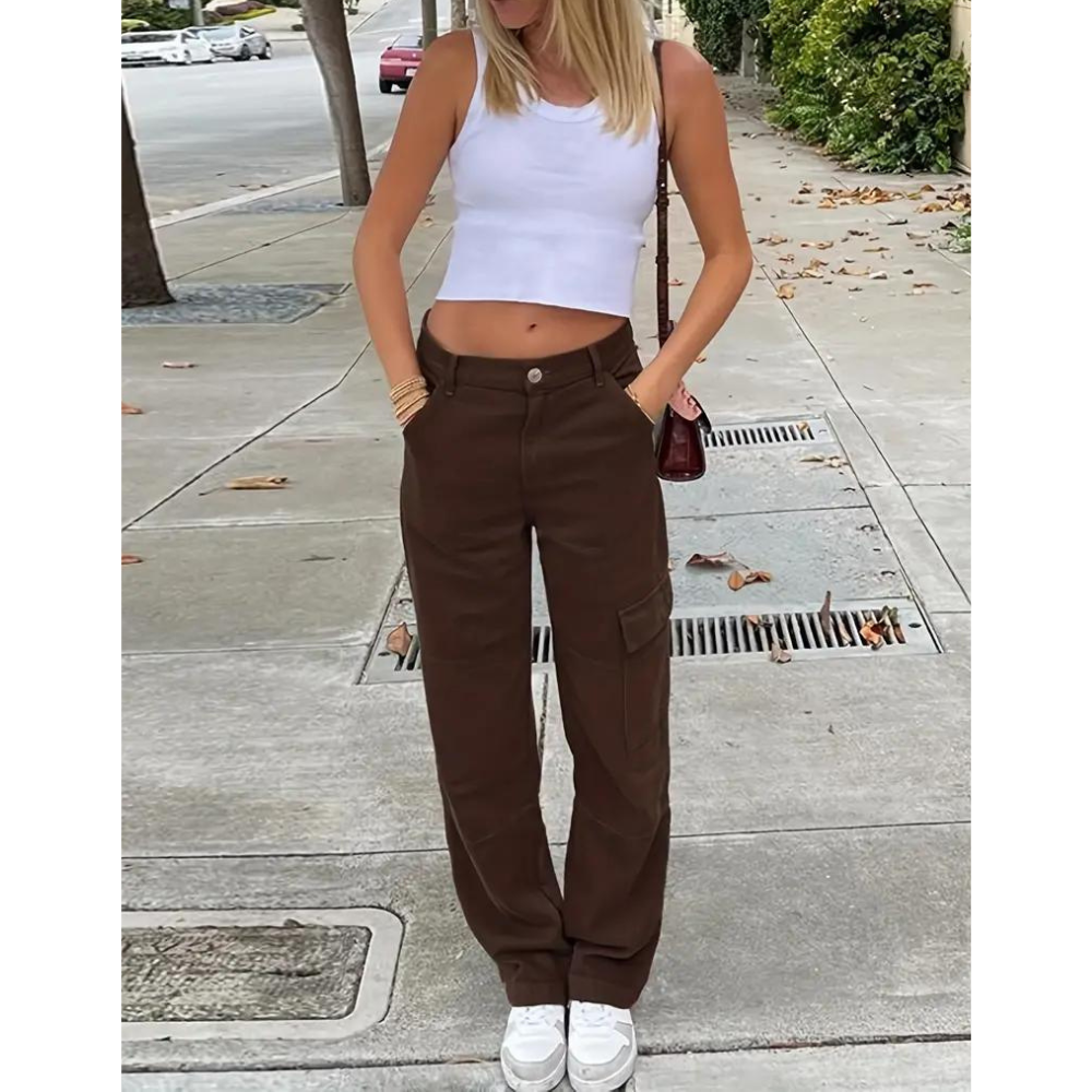Ingrid - Women's Cargo Trousers - Casual - Modern Style - Great for Everyday Wear