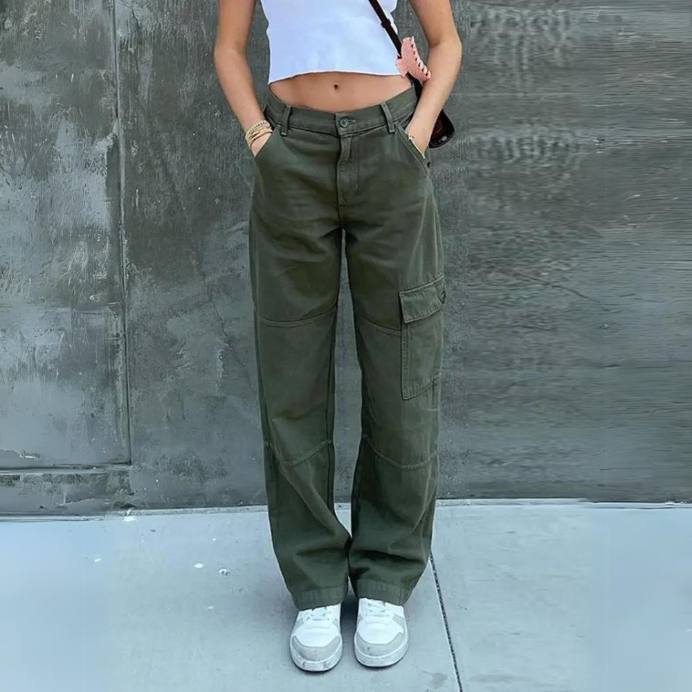 Ingrid - Women's Cargo Trousers - Casual - Modern Style - Great for Everyday Wear