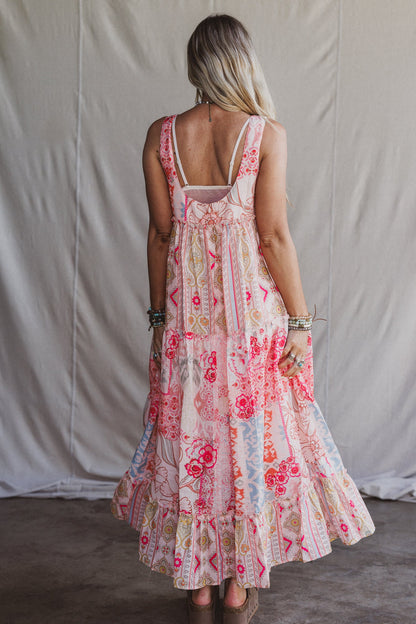 Maris Maxi Dress - Coral
