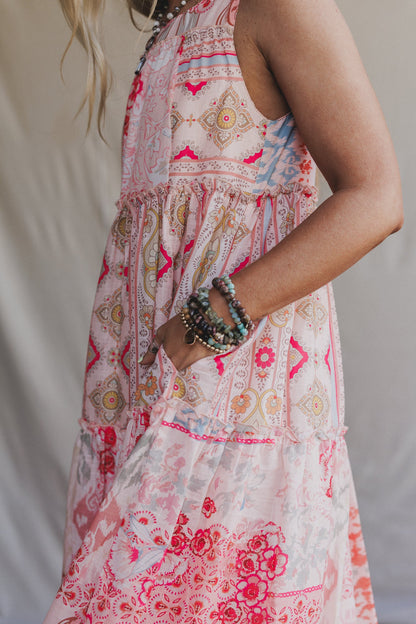Maris Maxi Dress - Coral