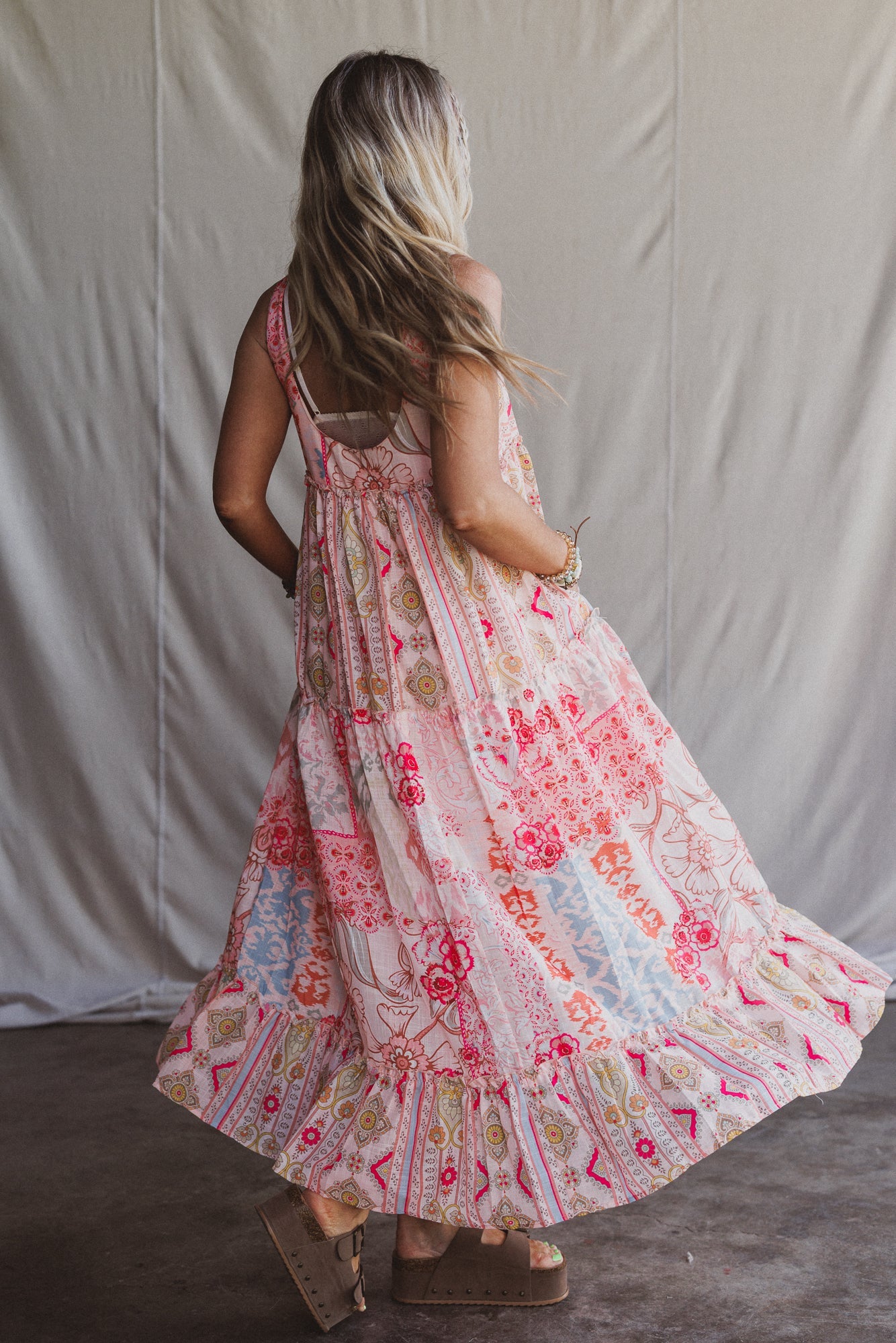 Maris Maxi Dress - Coral