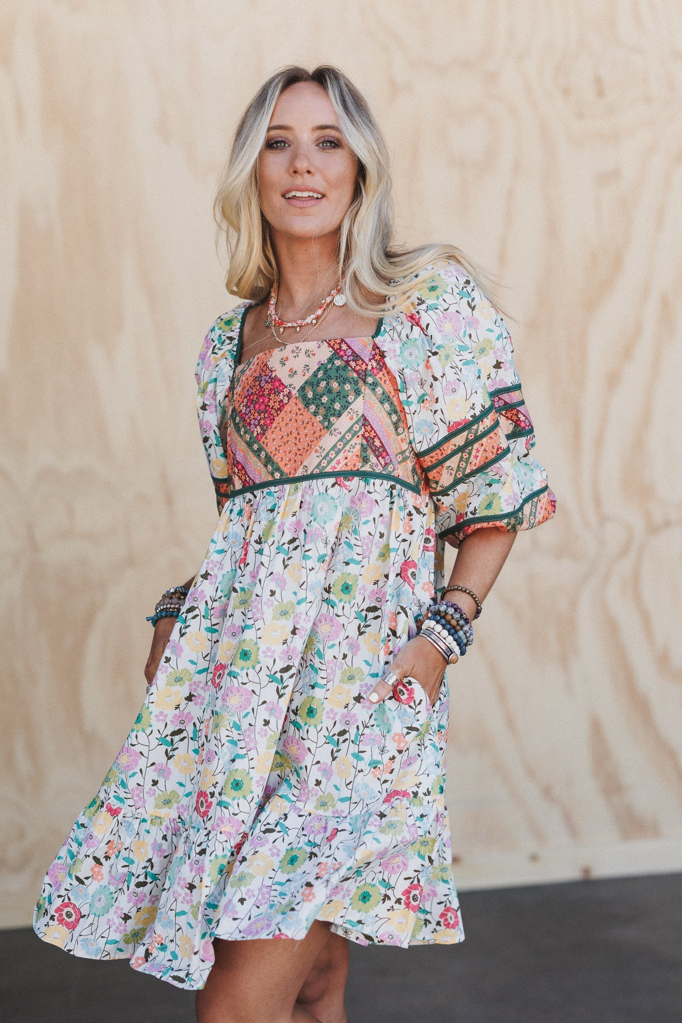 Beyond Boundaries Floral Dress - White - Pre Order
