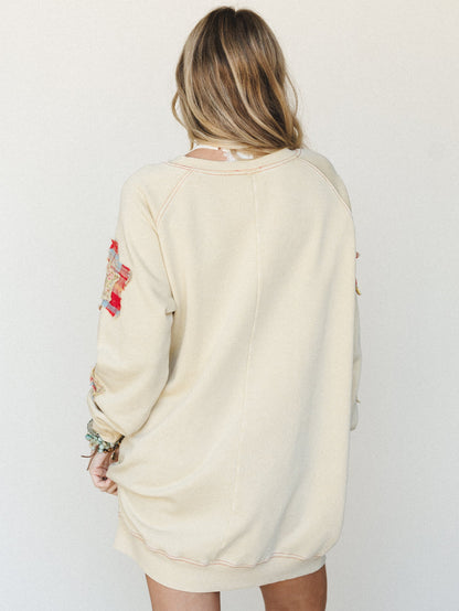 Starfall of Wonder Long Sleeve Dress
 - American Pear