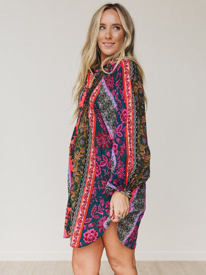 Horizon Haze Dress - Navy