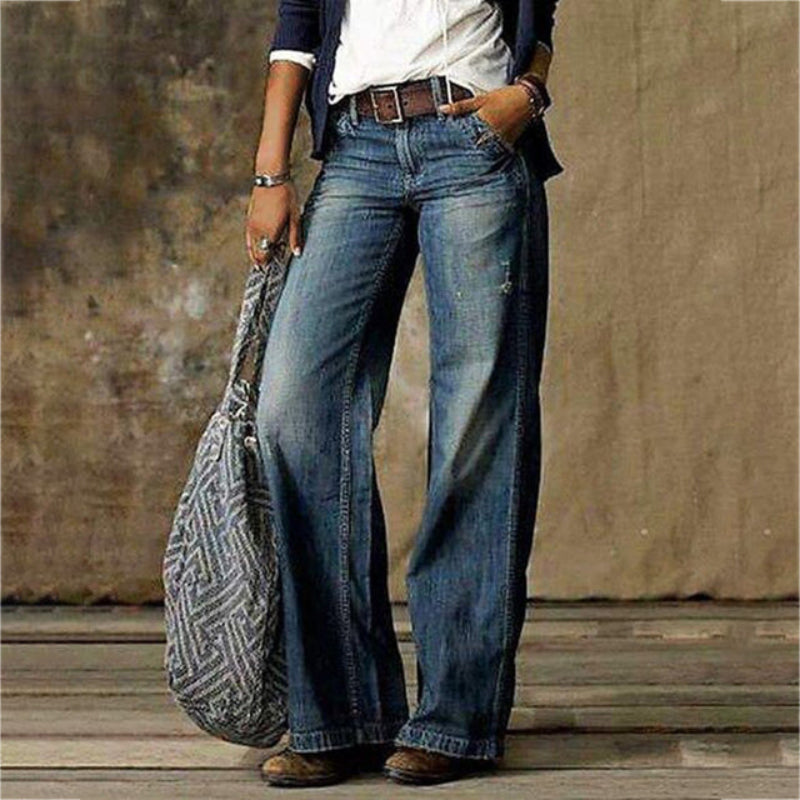 Women's Stylish Wide Leg Flared Trousers | Ideal for All Seasons