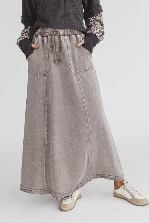 Journie Maxi Skirt - Mocha - Pre Order
