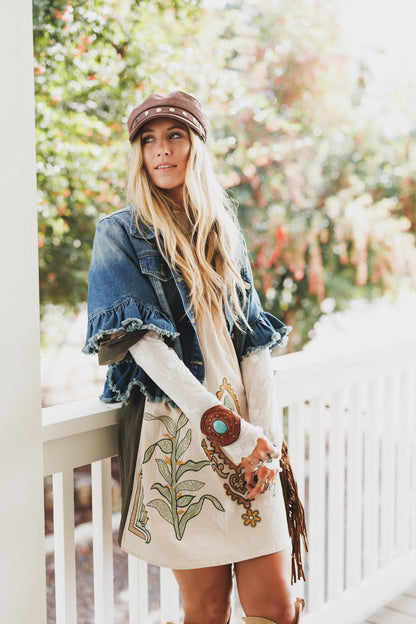 Chateau Chic Babydoll Tunic Dress - Sage