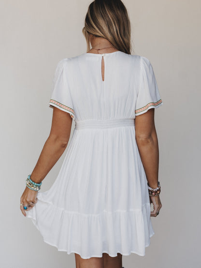 Magdaline Mini Dress - Ivory