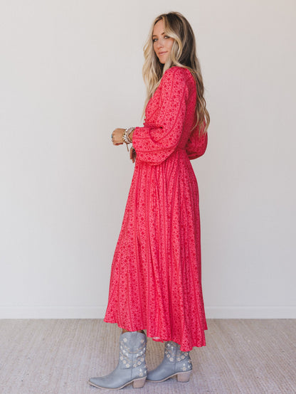 Day Dates Dress - Cherry Tomato