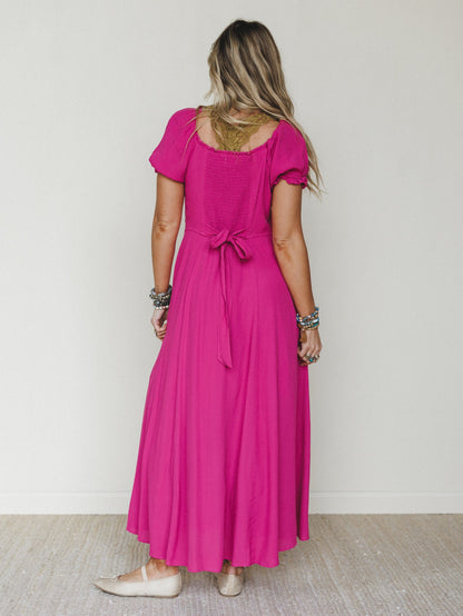 Italy Calling Dress - Electric Fuchsia