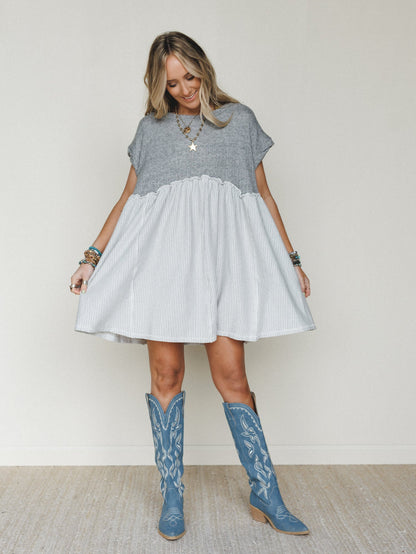 The Nest No Fuss Babydoll Dress - Gray - Pre Order