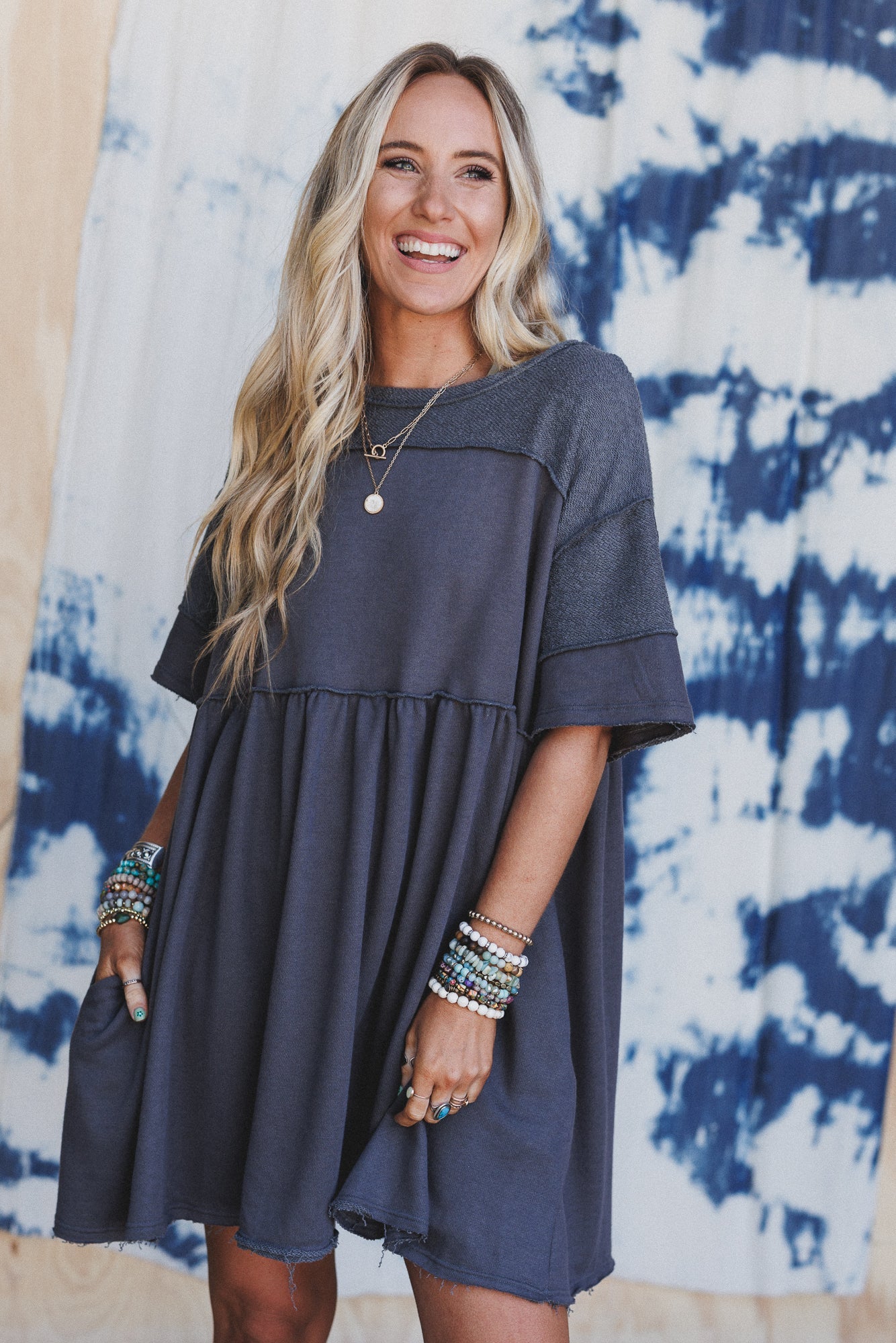 The Nest Moonlit Orchard Tunic - Charcoal - Pre Order