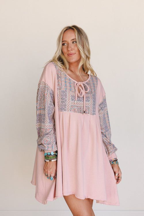 The Nest Sky Light Dress - Rose Multi - Pre Order
