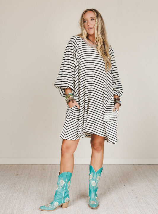 The Nest Good Feels Dress - Black Mocha - Pre Order